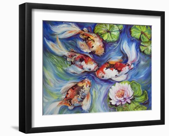 Happiness Koi Dance-Marcia Baldwin-Framed Giclee Print