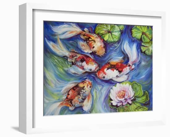 Happiness Koi Dance-Marcia Baldwin-Framed Giclee Print