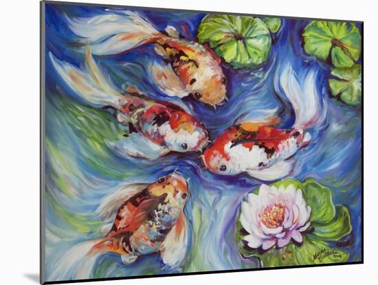 Happiness Koi Dance-Marcia Baldwin-Mounted Giclee Print