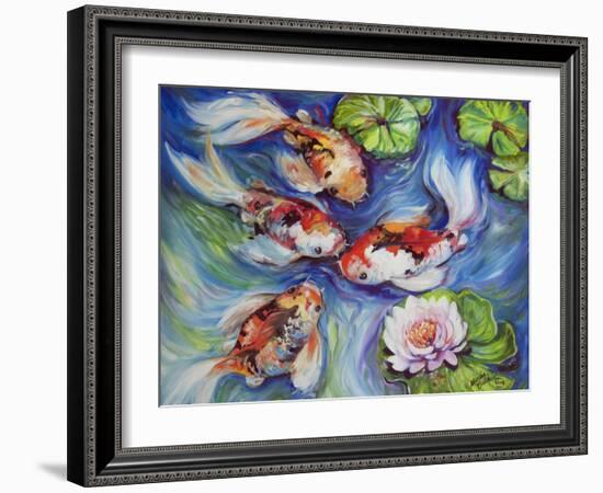 Happiness Koi Dance-Marcia Baldwin-Framed Giclee Print