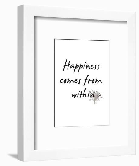 Happiness-Design Fabrikken-Framed Art Print