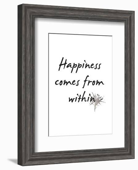 Happiness-Design Fabrikken-Framed Art Print