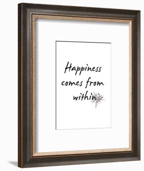 Happiness-Design Fabrikken-Framed Art Print