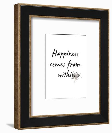 Happiness-Design Fabrikken-Framed Art Print