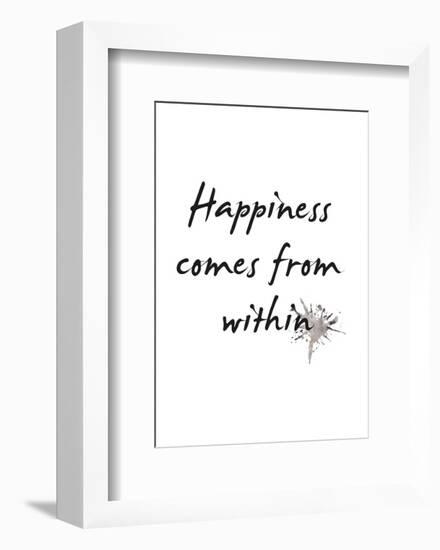 Happiness-Design Fabrikken-Framed Art Print