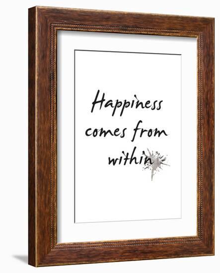 Happiness-Design Fabrikken-Framed Art Print