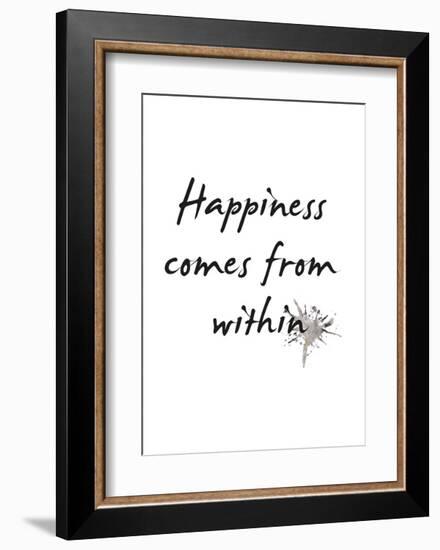 Happiness-Design Fabrikken-Framed Art Print