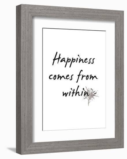 Happiness-Design Fabrikken-Framed Art Print