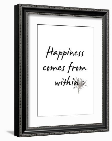 Happiness-Design Fabrikken-Framed Art Print