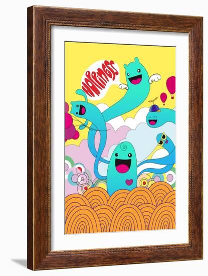 Happiness-null-Framed Art Print