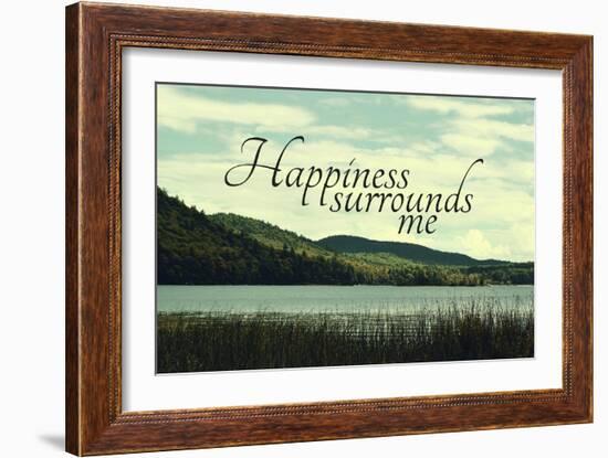 Happiness-Vintage Skies-Framed Giclee Print