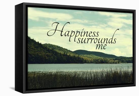 Happiness-Vintage Skies-Framed Premier Image Canvas