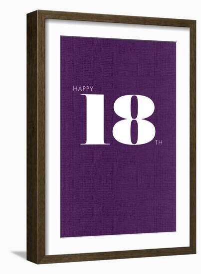 Happy 18th-null-Framed Art Print