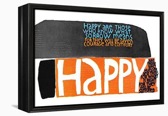 Happy 4-null-Framed Premier Image Canvas