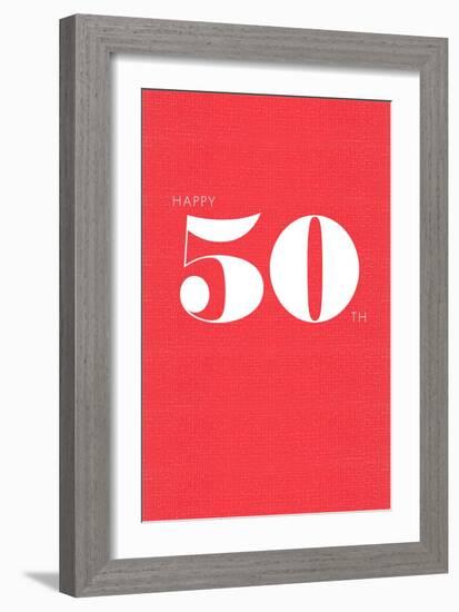 Happy 50th-null-Framed Art Print