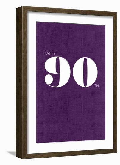 Happy 90th-null-Framed Art Print