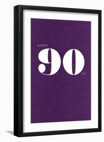 Happy 90th-null-Framed Art Print