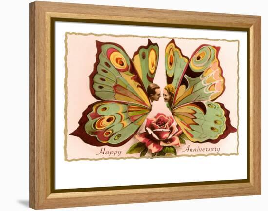 Happy Anniversary, Butterfly People-null-Framed Stretched Canvas