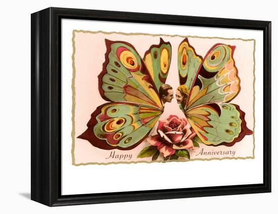 Happy Anniversary, Butterfly People-null-Framed Stretched Canvas