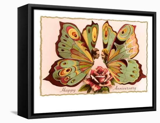 Happy Anniversary, Butterfly People-null-Framed Stretched Canvas