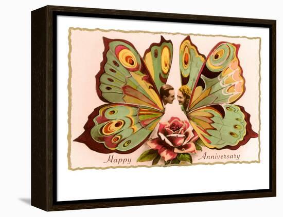 Happy Anniversary, Butterfly People-null-Framed Stretched Canvas