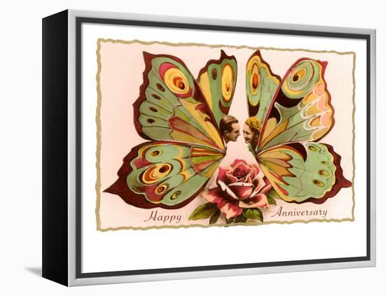 Happy Anniversary, Butterfly People-null-Framed Stretched Canvas