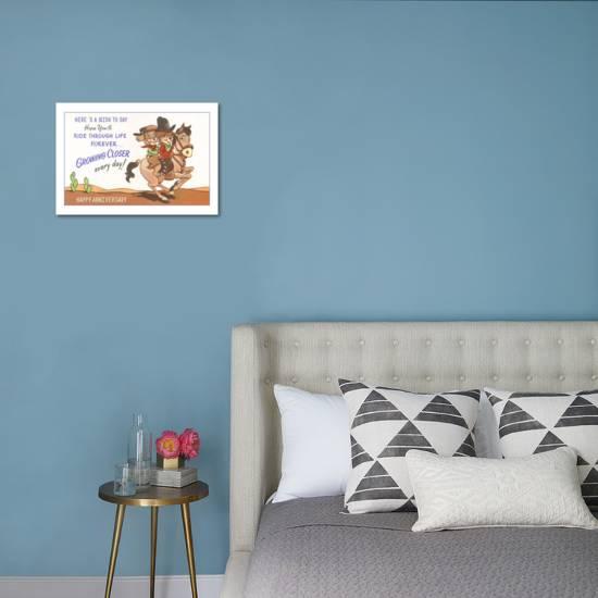 Happy Anniversary Cartoon Horse Art Print By Art Com