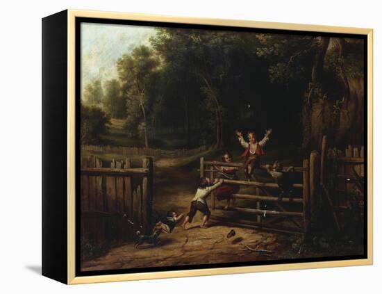 Happy as a King, 1843-Thomas Worthington Whittredge-Framed Premier Image Canvas