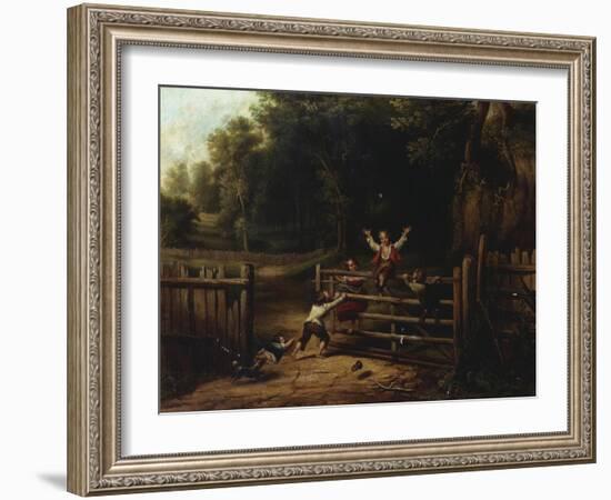 Happy as a King, 1843-Thomas Worthington Whittredge-Framed Giclee Print