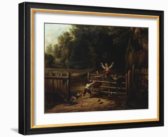 Happy as a King, 1843-Thomas Worthington Whittredge-Framed Giclee Print