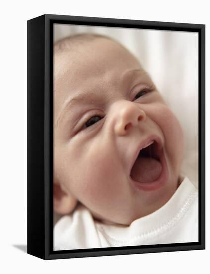 Happy Baby Girl-Ian Boddy-Framed Premier Image Canvas