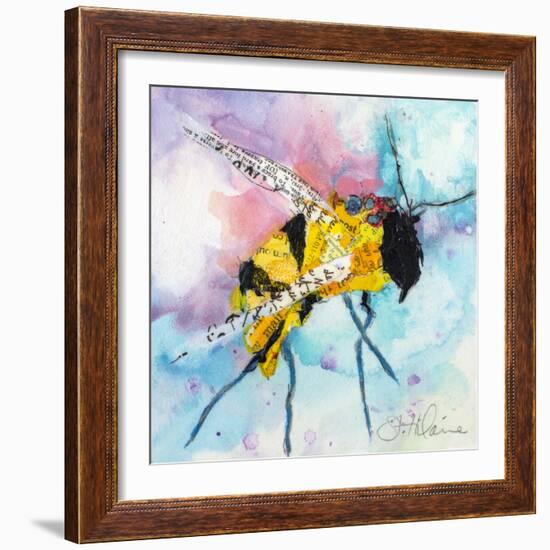 Happy Bee II-Elizabeth St. Hilaire-Framed Art Print