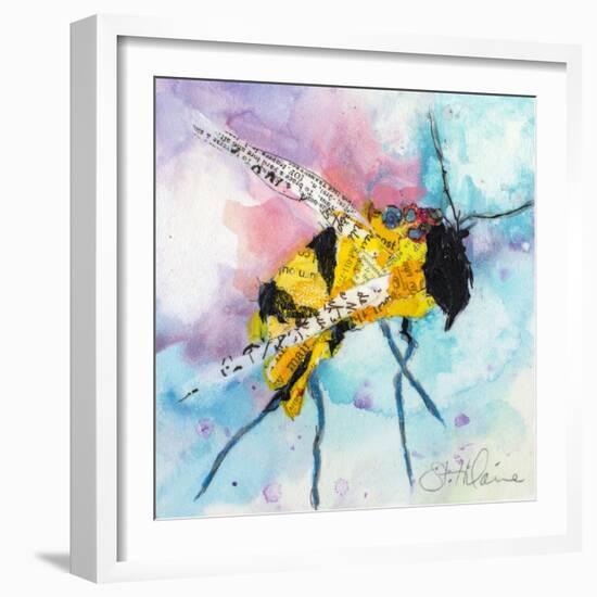 Happy Bee II-Elizabeth St. Hilaire-Framed Art Print