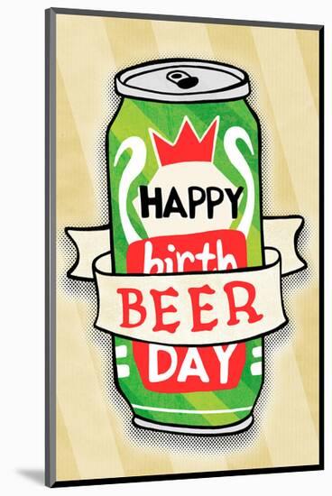 Happy Beer Day - Tommy Human Cartoon Print-Tommy Human-Mounted Giclee Print