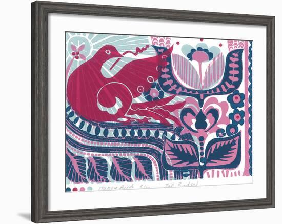 Happy Bird-Zoe Badger-Framed Giclee Print