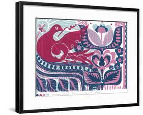 Happy Bird-Zoe Badger-Framed Giclee Print
