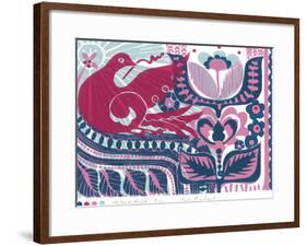 Happy Bird-Zoe Badger-Framed Giclee Print