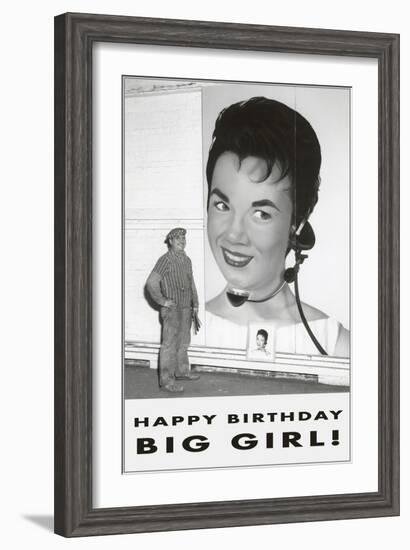 Happy Birthday Big Girl-null-Framed Art Print