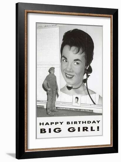 Happy Birthday Big Girl-null-Framed Art Print