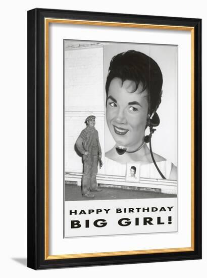 Happy Birthday Big Girl-null-Framed Art Print