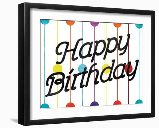 Happy Birthday Dots-Jace Grey-Framed Art Print