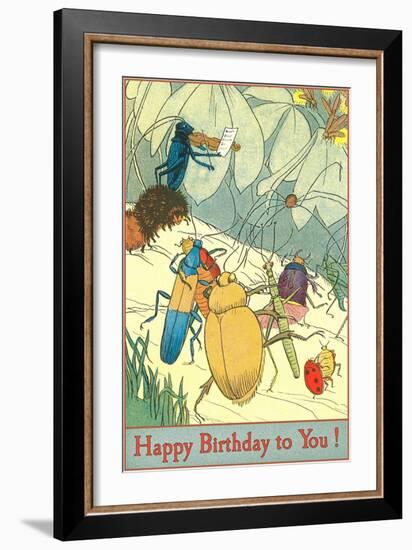 Happy Birthday, Insect Ball-null-Framed Art Print