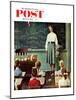 "Happy Birthday, Miss Jones" Saturday Evening Post Cover, March 17,1956-Norman Rockwell-Mounted Giclee Print