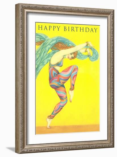 Happy Birthday, Modern Dancer-null-Framed Art Print