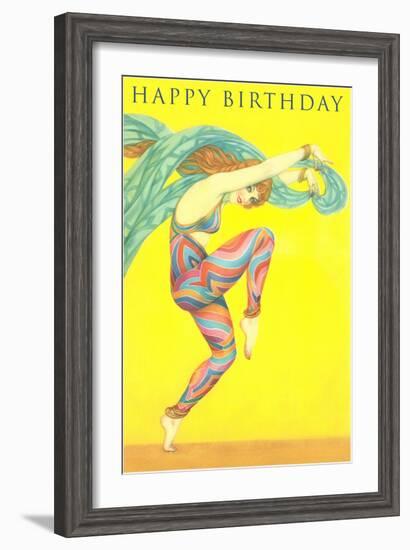 Happy Birthday, Modern Dancer-null-Framed Art Print