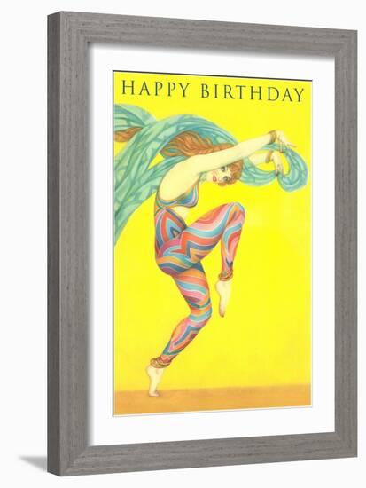 Happy Birthday, Modern Dancer-null-Framed Art Print