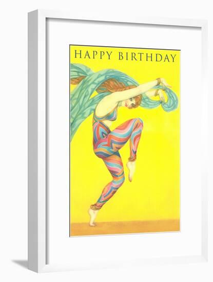 Happy Birthday, Modern Dancer-null-Framed Art Print