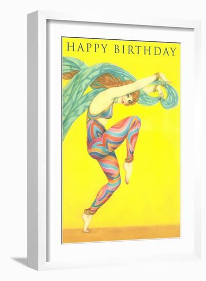 Happy Birthday, Modern Dancer-null-Framed Art Print