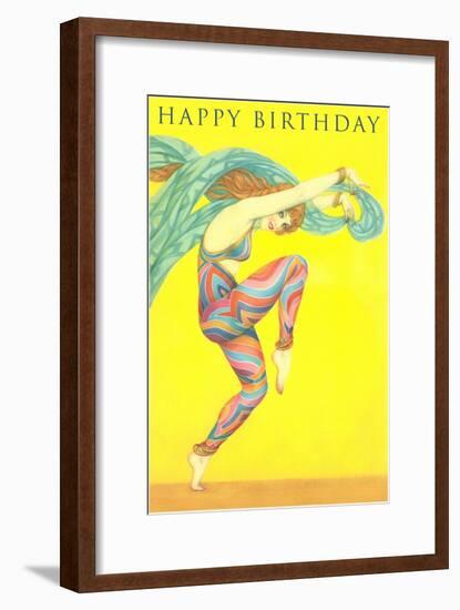 Happy Birthday, Modern Dancer-null-Framed Art Print
