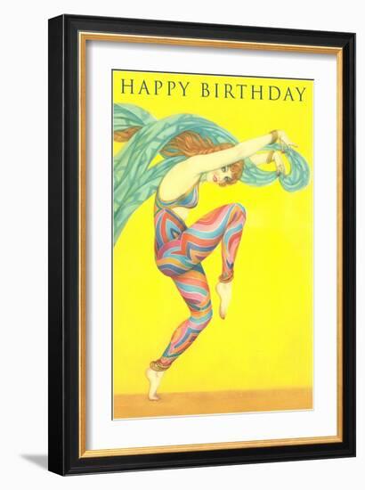 Happy Birthday, Modern Dancer-null-Framed Art Print